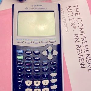 It-84 calculator. Works great. Back is missing but has a cover.